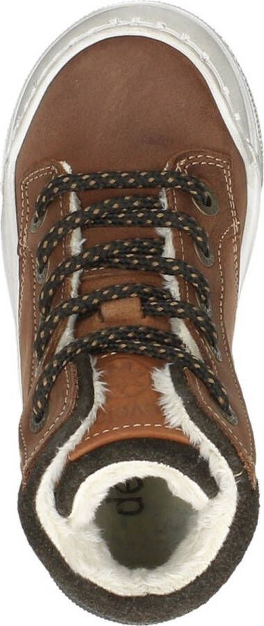 Develab 46163 Hoge sneakers Leren Sneaker Jongens Kids Cognac - Foto 9