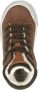 Bruin Tinten 46163 Hoge sneakers Leren Sneaker Jongens Cognac - Thumbnail 8