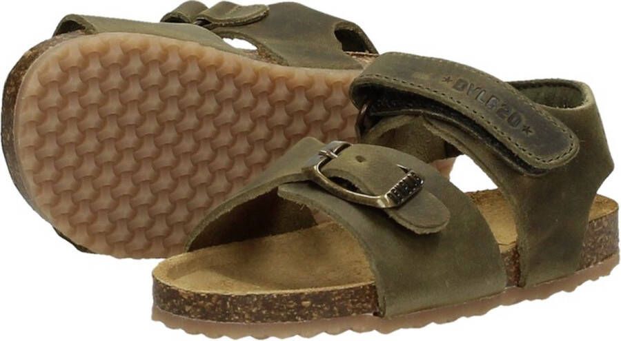 Develab 48195 leren sandalen kaki Groen Jongens Leer Effen 23 - Foto 13