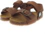 Develab 48205 757 Cognac Brushed Washed Sandalen - Thumbnail 12