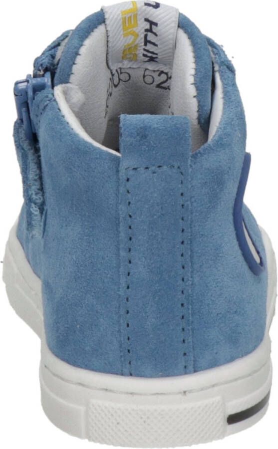 Develab Babyschoenen Blauw Leer 061301 Heren