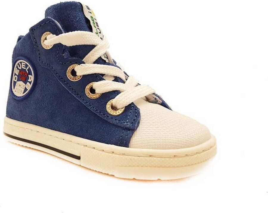 Develab Babyschoenen Blauw Leer 061301 Heren