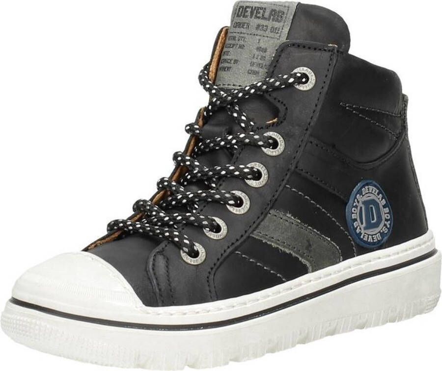 Develab Jongens Veterschoenen & Klitteband 41949-928 Zwart