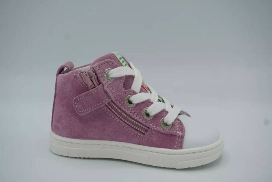 Develab leren lopen Sneakers paars Suede