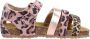 Develab 48274 leren sandalen met panterprint roze - Thumbnail 15