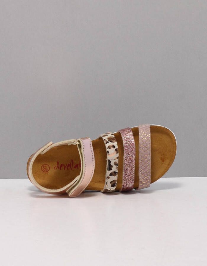Develab Slimfit sandalen roze