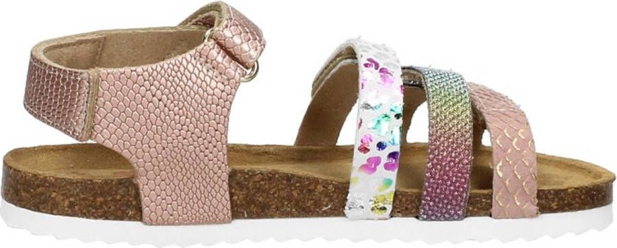 Develab Slimfit Sandalen roze Leer