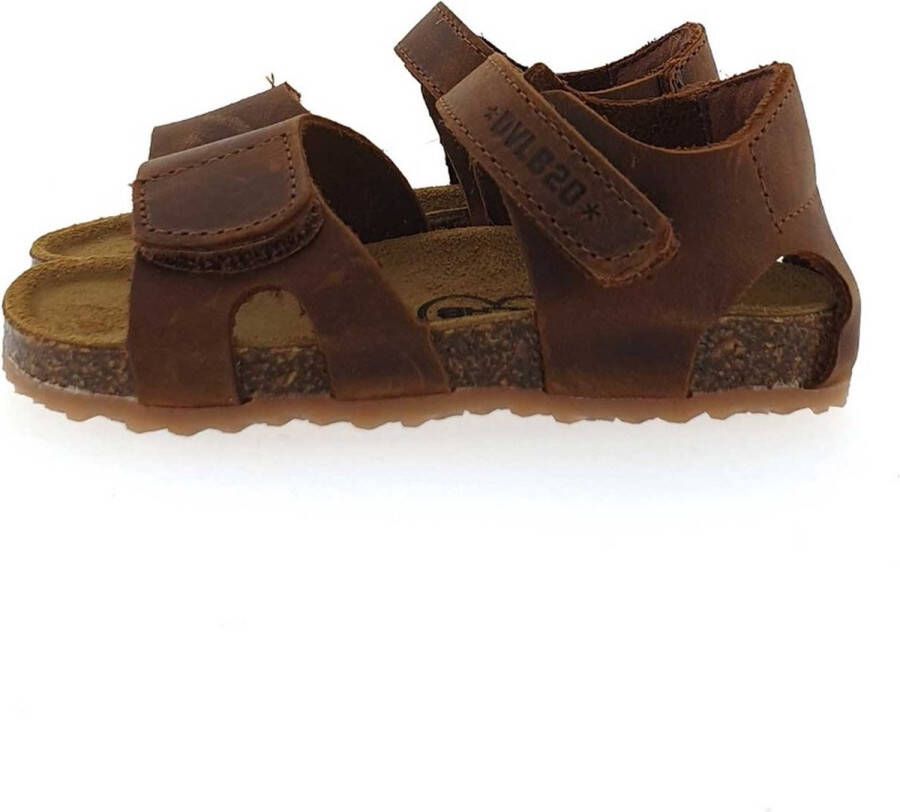 Develab Stoere cognac jongens sandaal