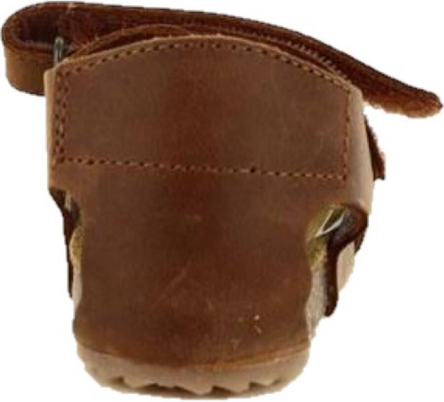 Develab Stoere cognac jongens sandaal