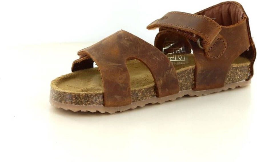 Develab Stoere cognac jongens sandaal