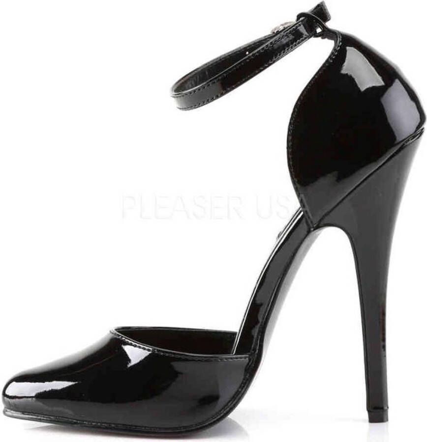 Devious DOMINA-402 Hoge hakken Paaldans schoenen 45 Shoes Zwart