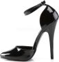 Devious DOMINA-402 Hoge hakken Paaldans schoenen 47 Shoes Zwart - Thumbnail 2