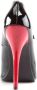 Devious DOMINA-442 Hoge hakken Paaldans schoenen 41 Shoes Zwart Rood - Thumbnail 3