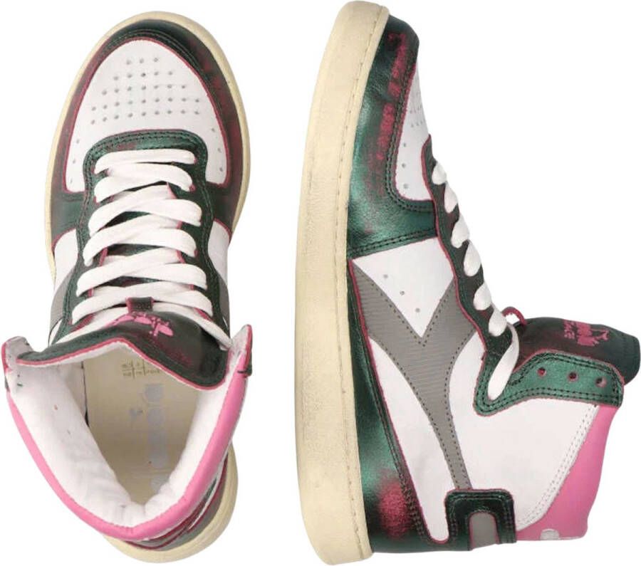 Diadora Dames Mi Basket Used Metal Mix Sneaker Multicolour