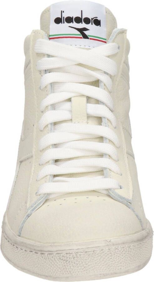 Diadora Game High Waxed Dames Hoge sneakers Leren Sneaker Dames Wit