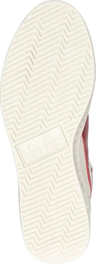 Diadora Game High Waxed Dames Sneakers Leer Dames Wit