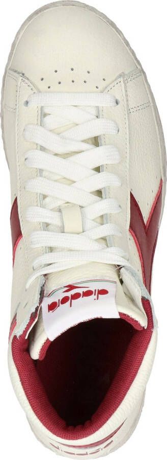 Diadora Game High Waxed Dames Sneakers Leer Dames Wit