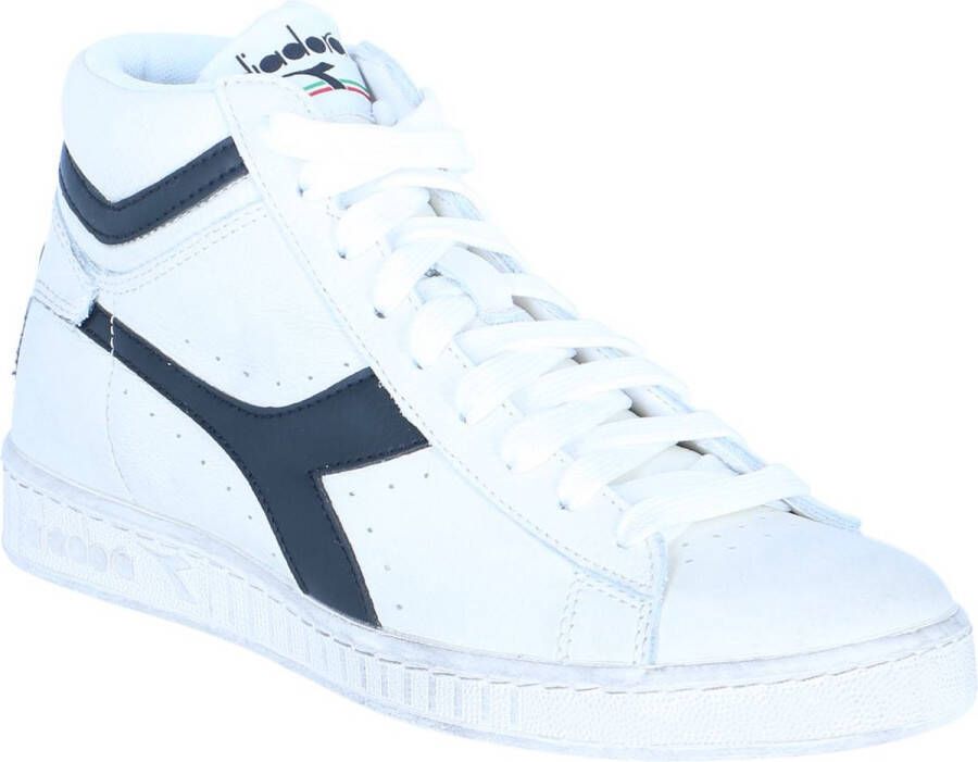Diadora Game High Waxed Dames Sneakers Leren Sneaker Dames Wit