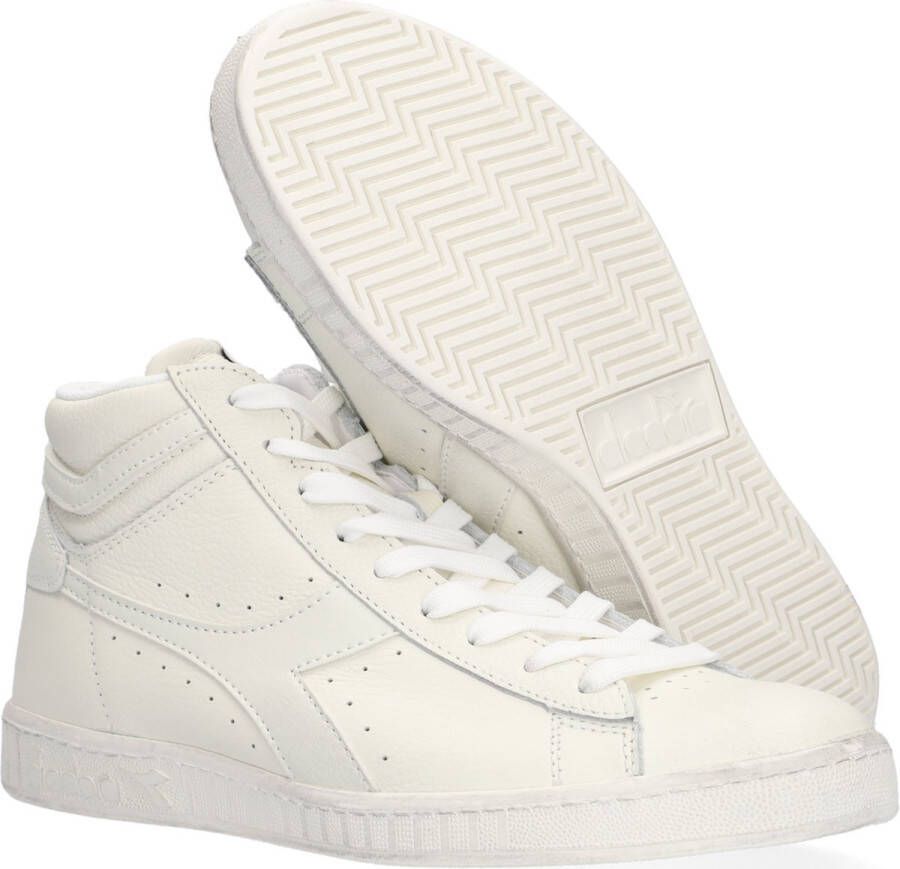 Diadora Game L High Waxed Sneakers Leren Sneaker Dames Wit
