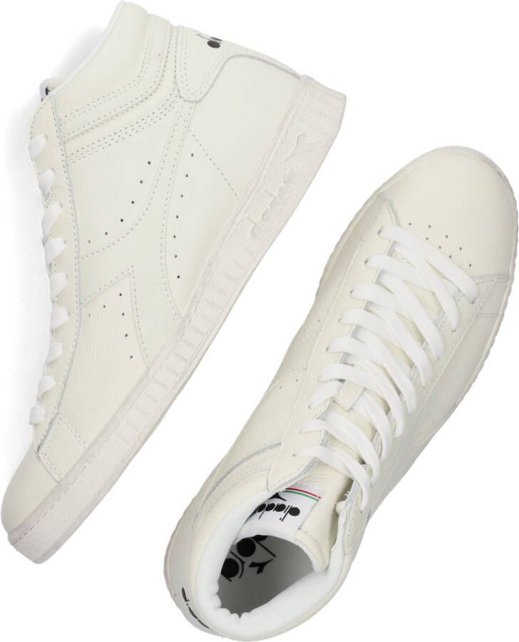 Diadora Game L High Waxed Sneakers Leren Sneaker Dames Wit