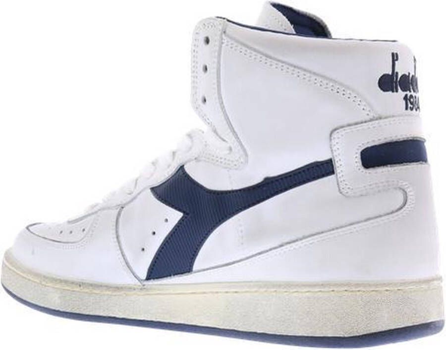 Diadora Heritage Mi Basket Used Wit Donkerblauw Herensneakers