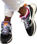 Diadora Jolly Suede Mesh Woman Lage sneakers Dames Zwart - Thumbnail 6