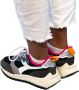 Diadora Jolly Suede Mesh Woman Lage sneakers Dames Zwart - Thumbnail 8