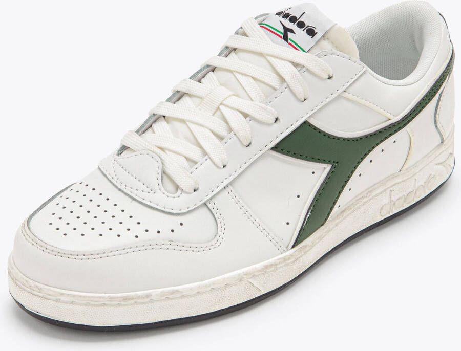 Diadora Magic Basket Low Icona Lage sneakers Leren Sneaker Heren Wit