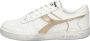 Diadora Magic Basket Low Metal Woman Lage sneakers Leren Sneaker Dames Wit - Thumbnail 12