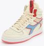 Diadora Magic Basket Mid Label Woman Hoge sneakers Leren Sneaker Dames Wit - Thumbnail 6