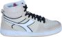 Retro Sneaker bruin Tinten Magic Basket Mid Legacy Hoge sneakers Leren Sneaker Dames Beige - Thumbnail 8
