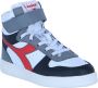Diadora Magic Basket Mid PS hoge leren sneakers grijs multi - Thumbnail 11