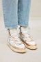 Diadora Sneakers Dames Hoge sneakers Damesschoenen Leer M basket metallic Goud - Thumbnail 5