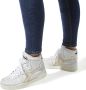 Diadora Sneakers Dames Hoge sneakers Damesschoenen Leer mi basket used z Goud - Thumbnail 6