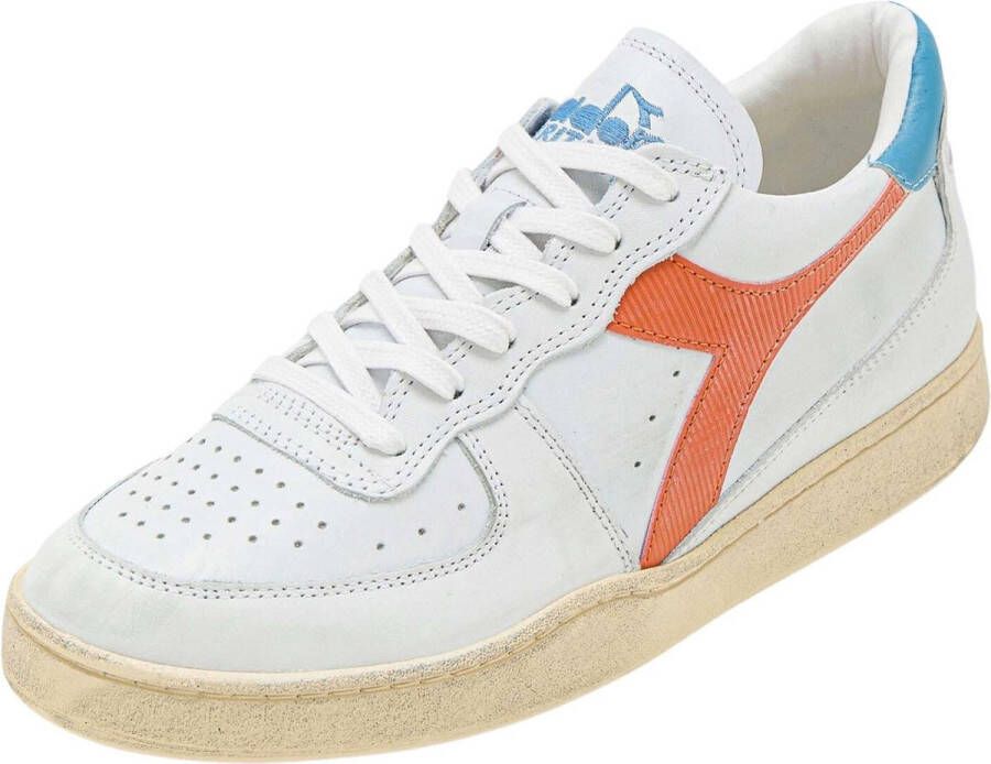 Diadora Sneakers Dames Lage sneakers Damesschoenen Leer MI basket low Blauw combi