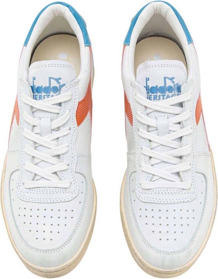 Diadora Sneakers Dames Lage sneakers Damesschoenen Leer MI basket low Blauw combi