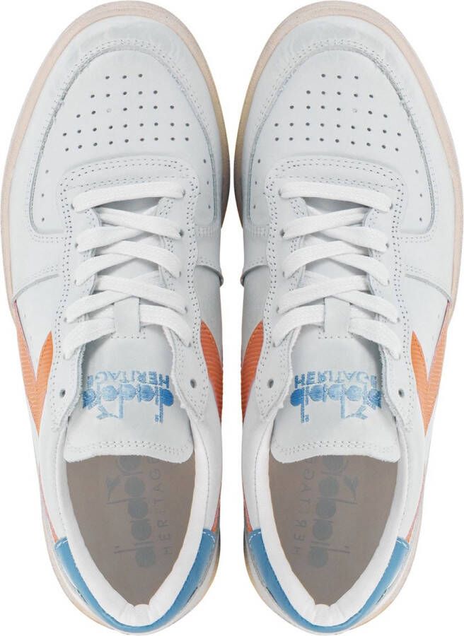 Diadora Sneakers Dames Lage sneakers Damesschoenen Leer MI basket low Blauw combi