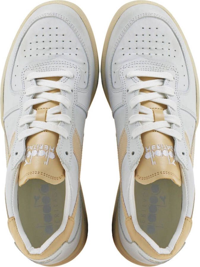 Diadora Sneakers Dames Lage sneakers Damesschoenen Leer Mi Basket Row Cut Beige