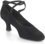 Diamant Ballroom Dansschoenen voor Dames 075-068-001 – Zwart Suède – Hak 5 cm - Thumbnail 3