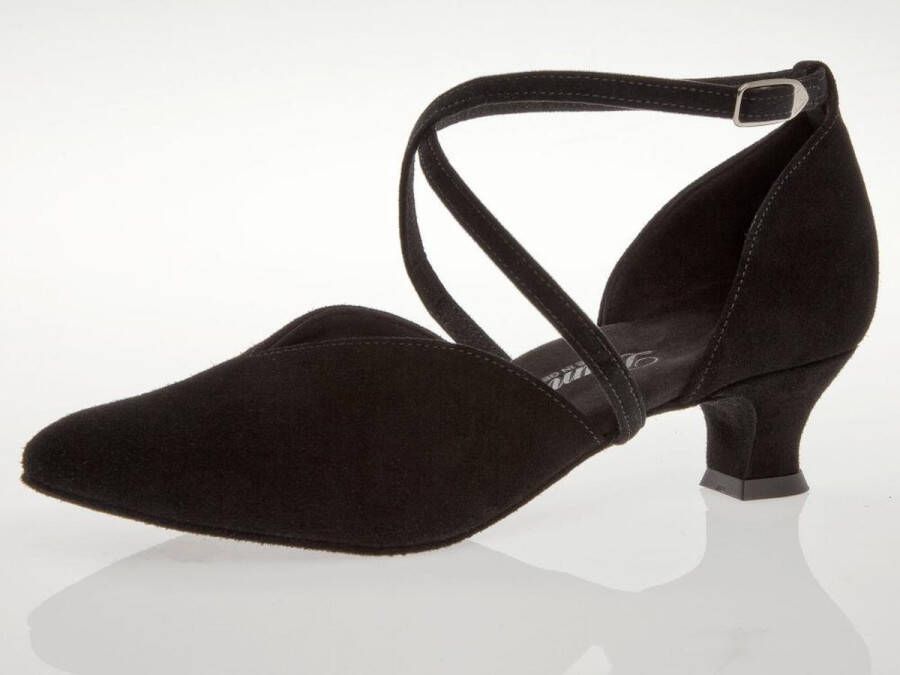 Diamant Dames Ballroom Dansschoenen 107-013-001 – Zwart Suède - Foto 3