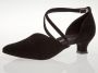 Diamant Dames Ballroom Dansschoenen 107-013-001 – Zwart Suède - Thumbnail 3