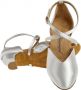 Diamant Dames Trouwschoenen Ballroom Dansschoenen 107-013-092 Wit Satijn Bruidsschoenen - Thumbnail 3