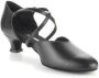 Diamant Dames Ballroom Dansschoenen 148-112-034 – Extra Breed Zwart Leer – - Thumbnail 4