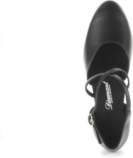 Diamant Dames Ballroom Dansschoenen 148-112-034 – Extra Breed Zwart Leer – - Foto 5