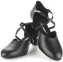 Diamant Dames Ballroom Dansschoenen 148-112-034 – Extra Breed Zwart Leer – - Thumbnail 7