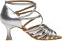 Diamant Dames Latin Dansschoenen 108-087-013 – Zilver – 6 5 cm Hak – - Thumbnail 3
