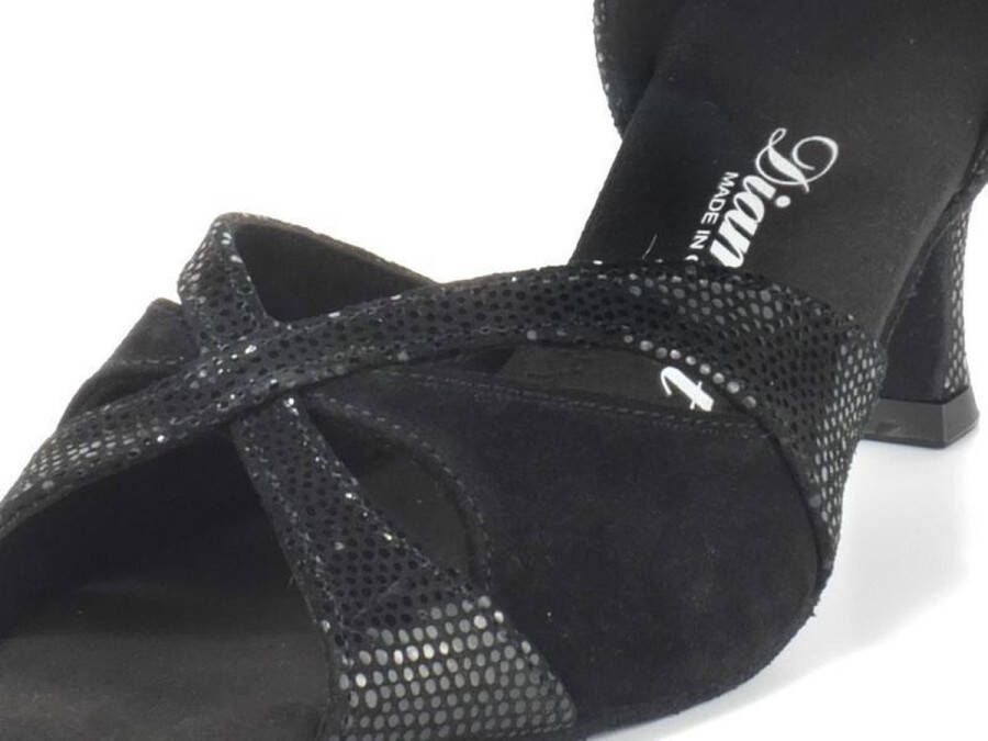 Diamant Salsa Schoenen Dames 141-077-084 – Dansschoenen Latin – Zwart Suède – 5 cm Hak – - Foto 2