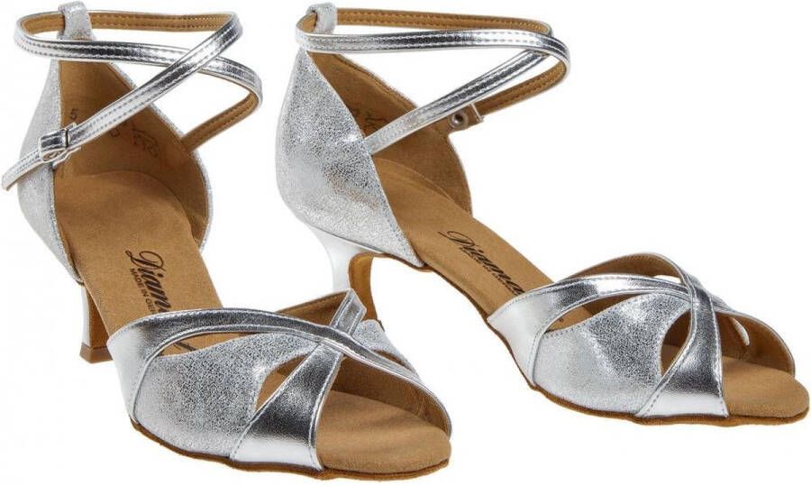 Diamant Salsa schoenen Dames Hoge Hak 141-087-463 Zilver Antiek Hak
