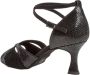 Diamant Salsaschoenen Open Neus 141-087-084 – Dames Dansschoenen Zwart Suède – 6 5 cm Hak – - Thumbnail 4
