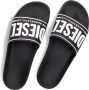 Diesel Chancletas negra con logotipo For Successful Living en 3D 41 Negro Zwart Heren - Thumbnail 9